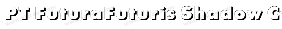 PT FuturaFuturis Shadow Cyrillic字体转换
